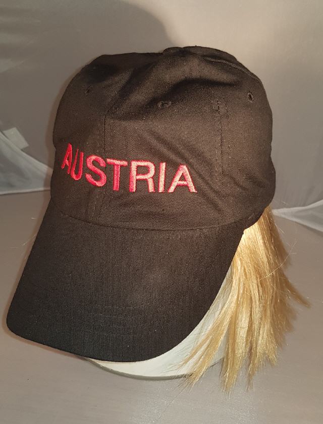 Austria Basecap mit Haaren